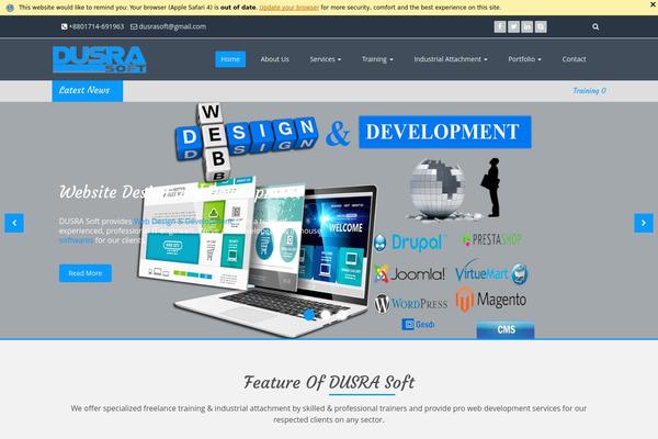 WordPress website example screenshot