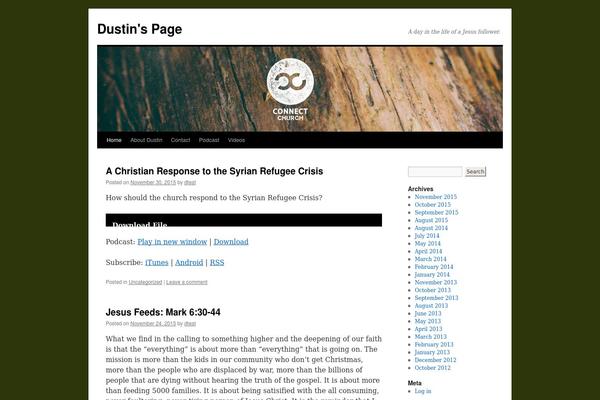 Twenty Ten theme site design template sample