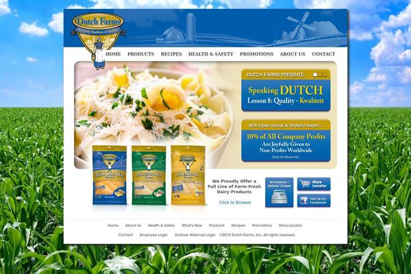 dutchfarms.com site used Dutch