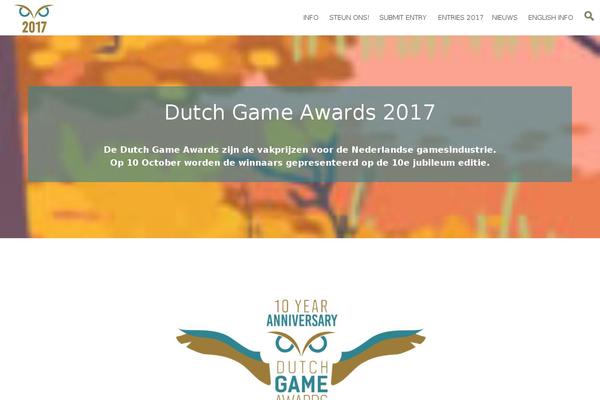 dutchgameawards.nl site used Dga-2016
