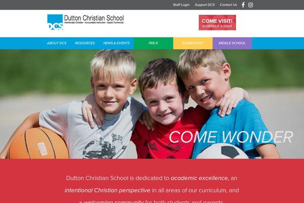 duttonchristianschool.org site used Dcs