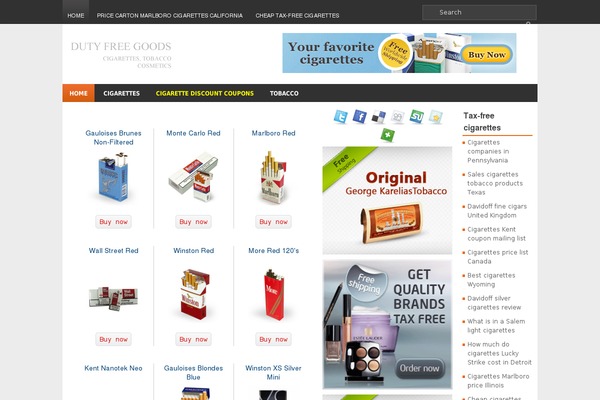 duty-free-goods.com site used Notion