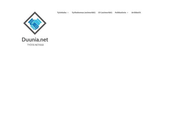 duunia.net site used Divi