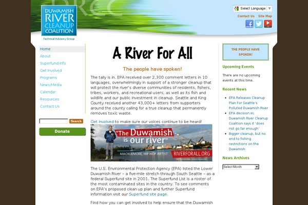 duwamishcleanup.org site used Drcc_theme