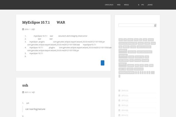 WordPress website example screenshot