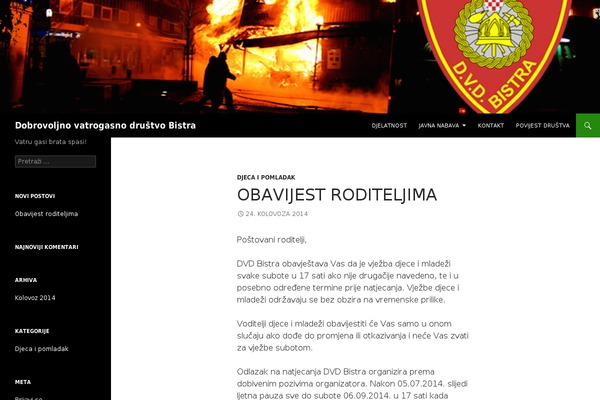Twenty Fourteen theme site design template sample