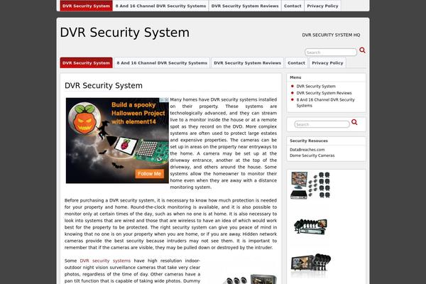 dvrsecuritysystem.com site used Suffusion