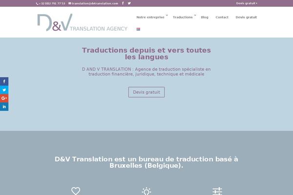 dvtranslation.com site used Divi Child