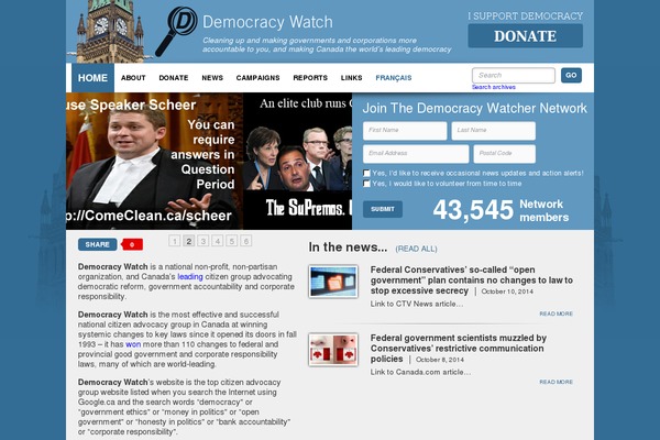 dwatch.ca site used Democracywatch
