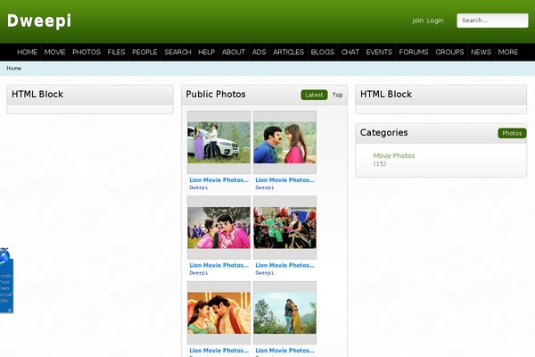 WordPress website example screenshot