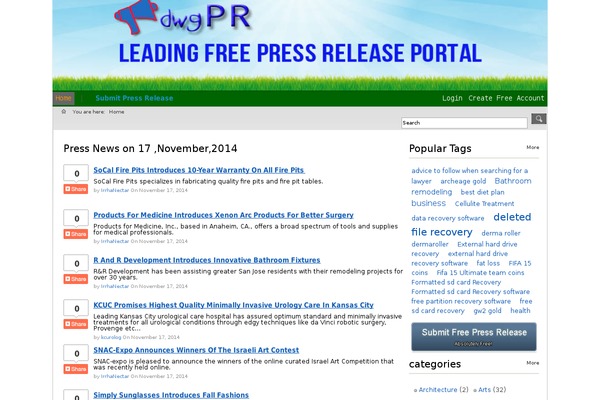 Site using WP User Frontend plugin