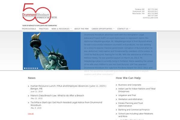 WordPress website example screenshot