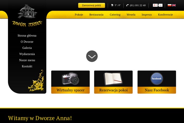 dworanna.pl site used Dworanna