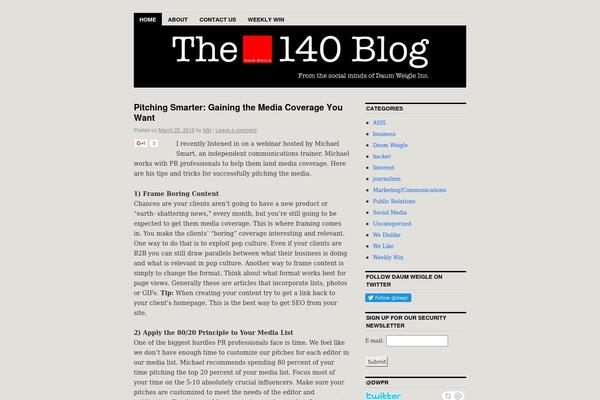 WordPress website example screenshot