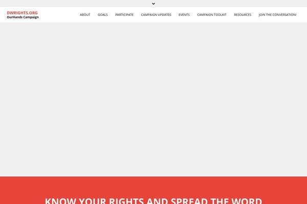 dwrights.org site used Activism