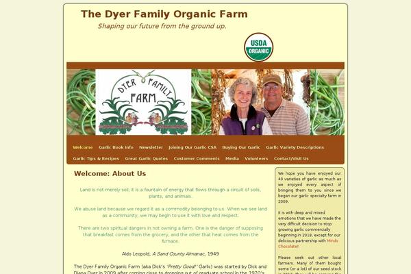 dyerfamilyorganicfarm.com site used Weaver II