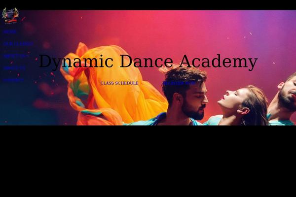 Dance-studio theme site design template sample