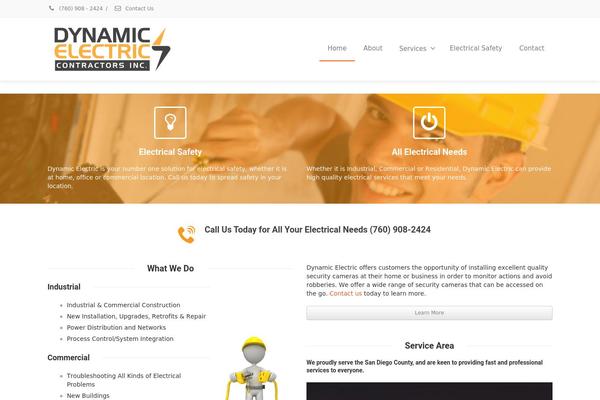 Envision theme site design template sample