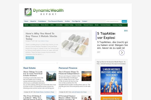 dynamicwealthreport.com site used Wp-clearv6.0