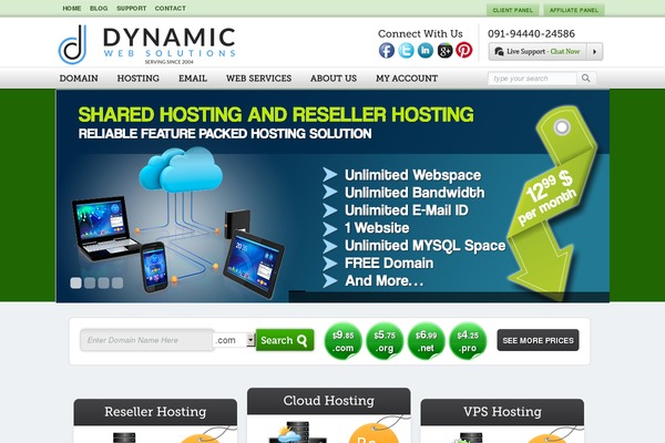 dynamicwebsol.com site used Themechilly