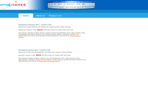 dynonamescoupon.com site used Buy-domain-name-coupon