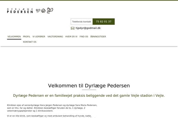 dyrlaege-pedersen.dk site used Dyrlaege