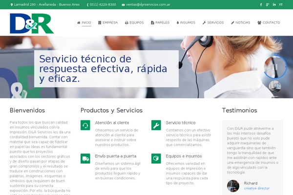 The7 theme site design template sample