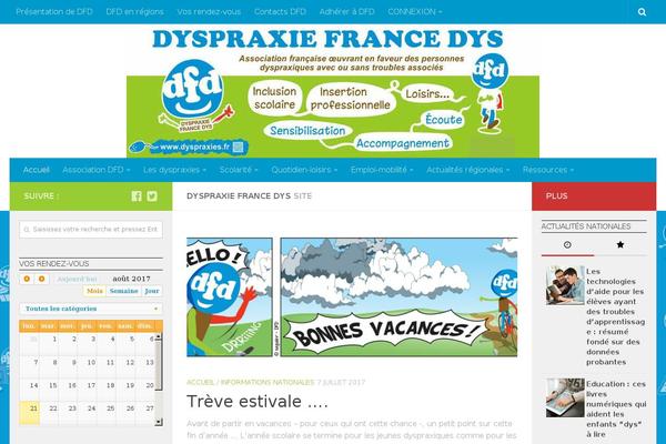 dyspraxies.fr site used Hueman