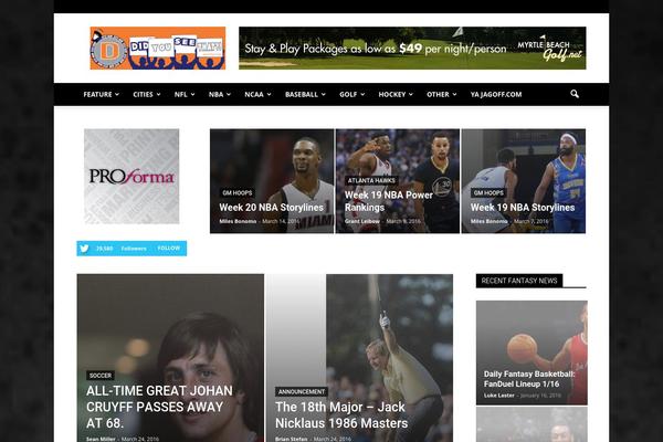 Newspaper theme site design template sample