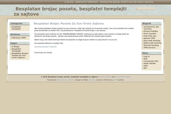 WordPress website example screenshot