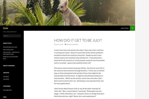Twenty Fourteen theme site design template sample
