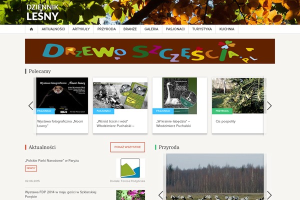 dzienniklesny.pl site used Wordpress_theme