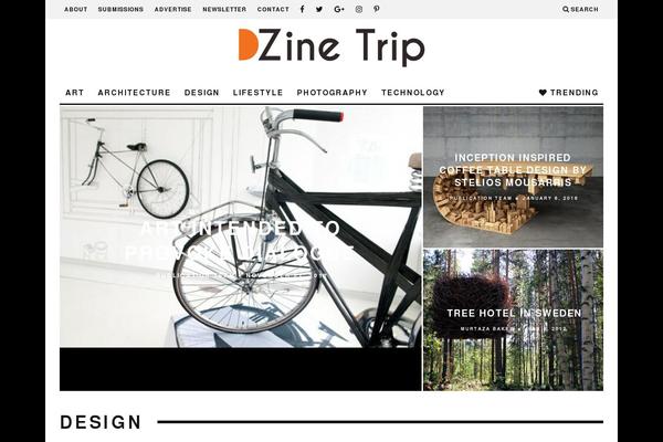 15Zine Child theme site design template sample