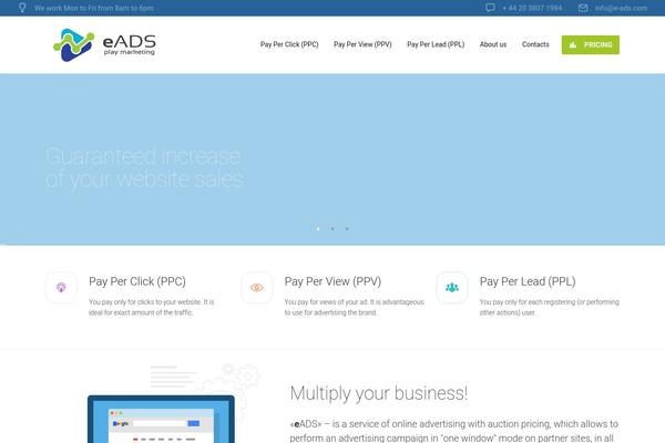 WordPress website example screenshot