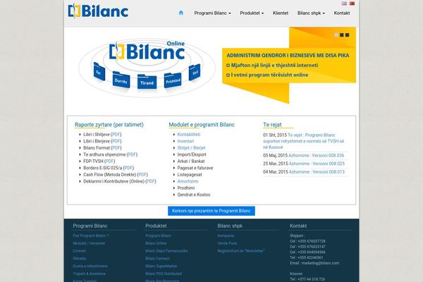 e-albania.com site used Bilanc