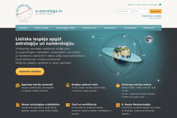 e-astrologs.lv site used Astro