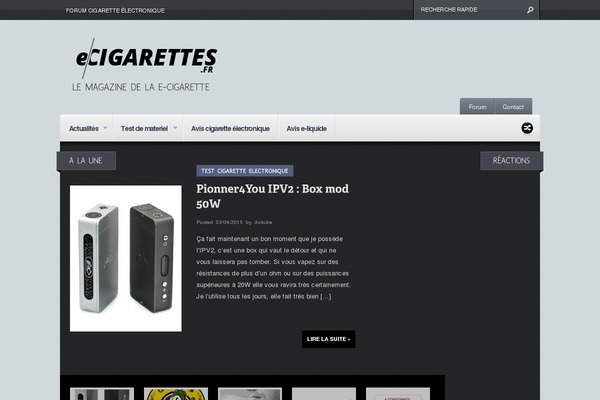 e-cigarettes.fr site used Continuum