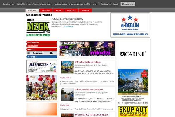 e-deblin.pl site used Global News