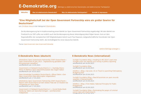 WordPress website example screenshot