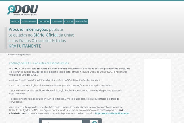 e-dou.com.br site used Edou