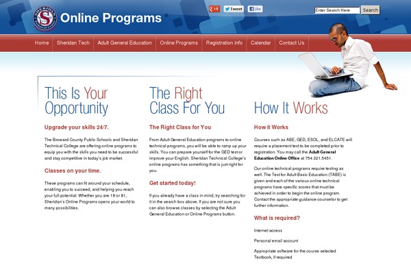 e-learningbroward.com site used eLearning