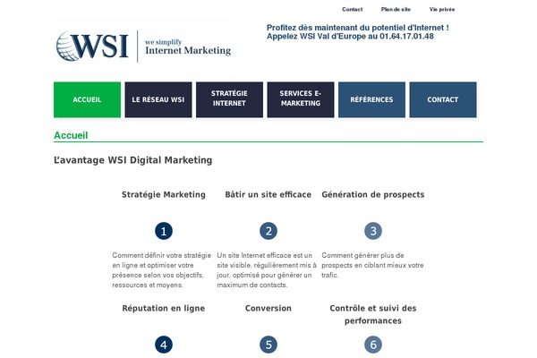 Wsi theme site design template sample