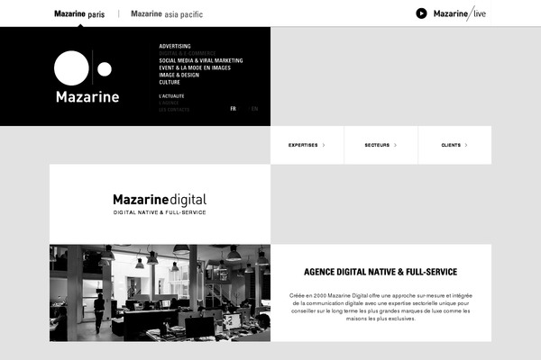 e-mazarine.fr site used Wp_mazarine