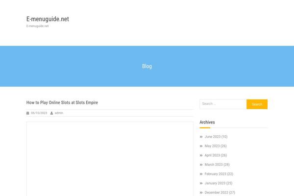 WordPress website example screenshot