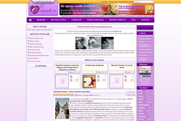 e-nunti.ro site used Enunti2