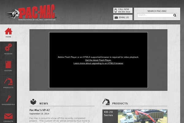 e-pac-mac.com site used Pacmac-theme