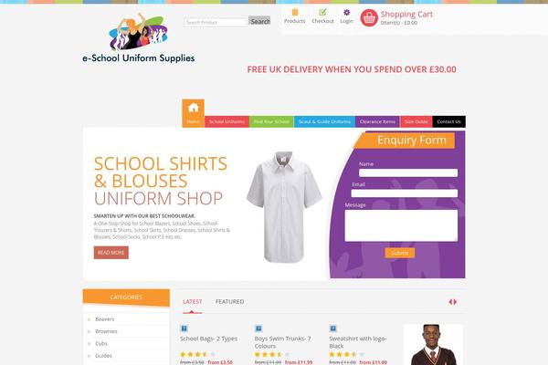 e-schooluniform.com site used Nuqta