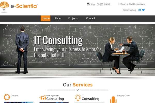 e-scientia.eu site used E-scienstia