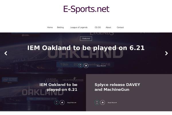 e-sports.net site used Ptheme
