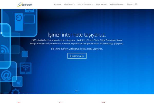 Divi theme site design template sample